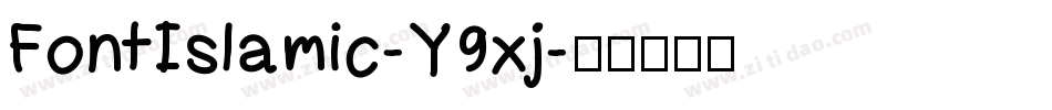 FontIslamic-Y9xj字体转换