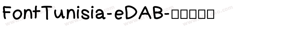 FontTunisia-eDAB字体转换
