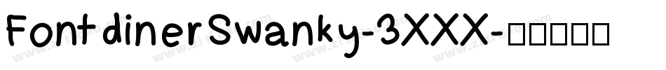 FontdinerSwanky-3XXX字体转换