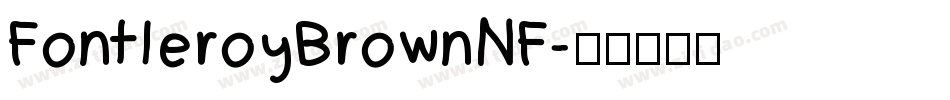 FontleroyBrownNF字体转换