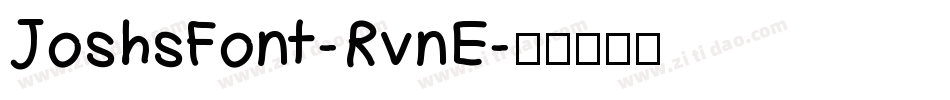 JoshsFont-RvnE字体转换