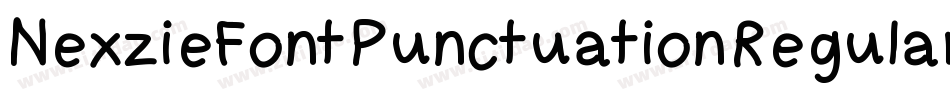 NexzieFontPunctuationRegular-5YKG字体转换