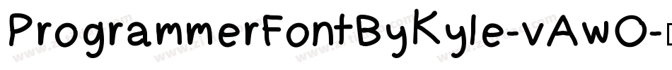 ProgrammerFontByKyle-vAwO字体转换