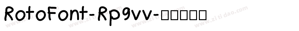 RotoFont-Rp9vv字体转换