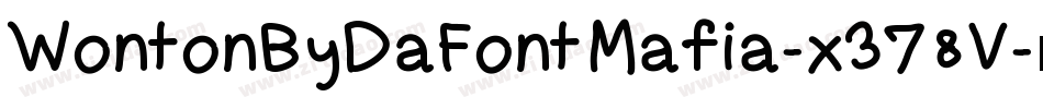 WontonByDaFontMafia-x378V字体转换