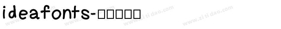 ideafonts字体转换