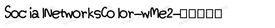 SocialNetworksColor-wMe2字体转换