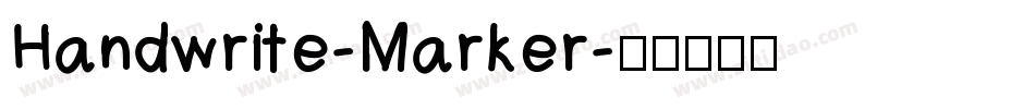 Handwrite-Marker字体转换