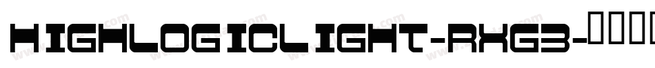 HighLogicLight-Rxg3字体转换