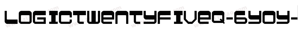 LogicTwentyFiveQ-6YOY字体转换