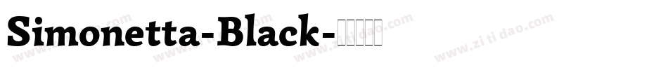 Simonetta-Black字体转换