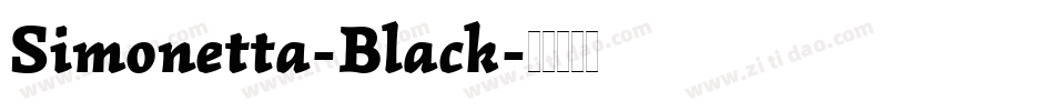 Simonetta-Black字体转换