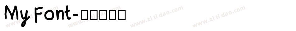 MyFont字体转换
