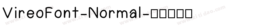 VireoFont-Normal字体转换