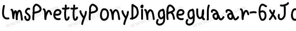 LmsPrettyPonyDingRegulaar-6xJo字体转换
