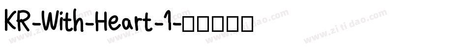 KR-With-Heart-1字体转换
