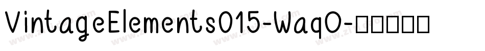 VintageElements015-WaqO字体转换