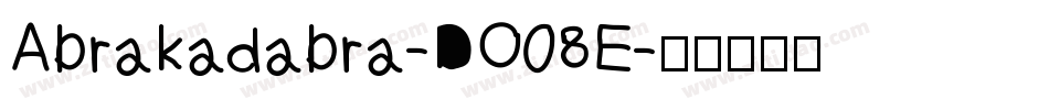 Abrakadabra-DO08E字体转换