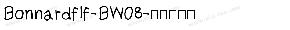 Bonnardflf-BW08字体转换