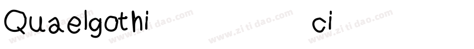 Quaelgothicitalics-3w08字体转换