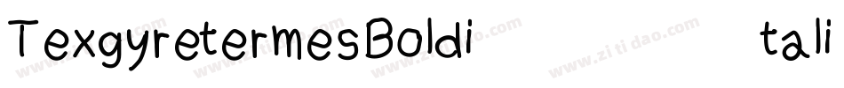 TexgyretermesBolditalic-3o08字体转换