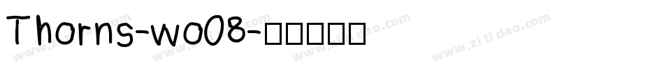 Thorns-wo08字体转换