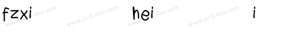 fzxiheii-z08t字体字体转换