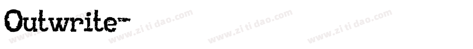 Outwrite字体转换