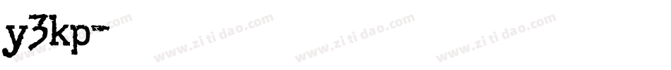 y3kp字体转换