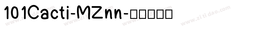 101Cacti-MZnn字体转换