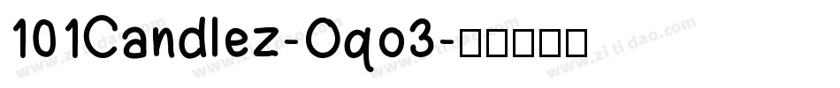 101Candlez-Oqo3字体转换