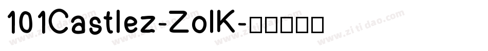 101Castlez-ZolK字体转换