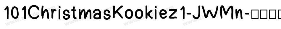 101ChristmasKookiez1-JWMn字体转换