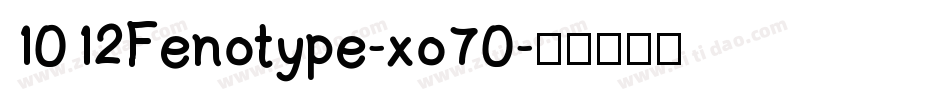 1012Fenotype-xo70字体转换