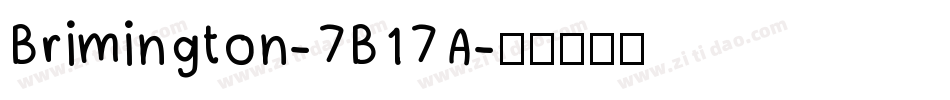 Brimington-7B17A字体转换