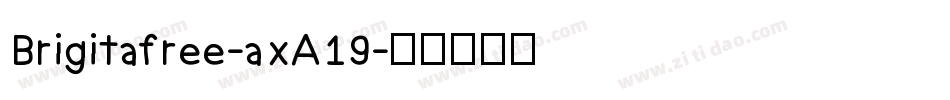 Brigitafree-axA19字体转换