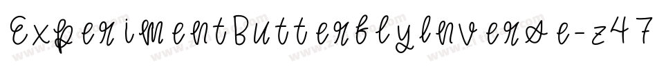 ExperimentButterflyInverse-z47G字体转换 ExperimentButterflyInverse-z47G字体转换