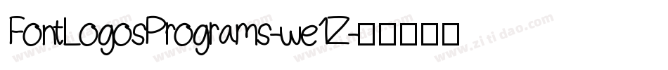 FontLogosPrograms-we1Z字体转换