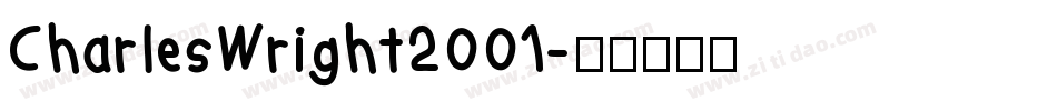 CharlesWright2001字体转换