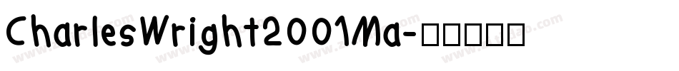 CharlesWright2001Ma字体转换