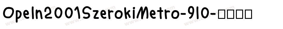 Opeln2001SzerokiMetro-9l0字体转换