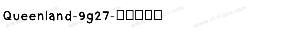 Queenland-9g27字体转换