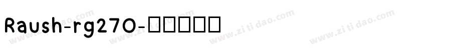Raush-rg27O字体转换