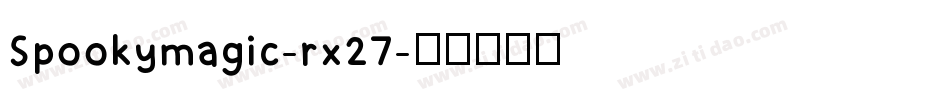 Spookymagic-rx27字体转换