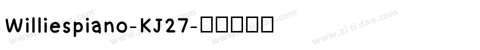 Williespiano-KJ27字体转换