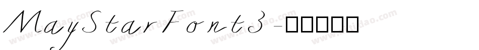 MayStarFont3字体转换