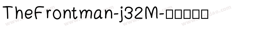 TheFrontman-j32M字体转换