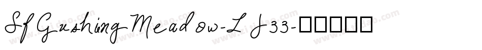 SfGushingMeadow-LJ33字体转换