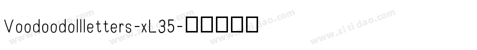 Voodoodollletters-xL35字体转换