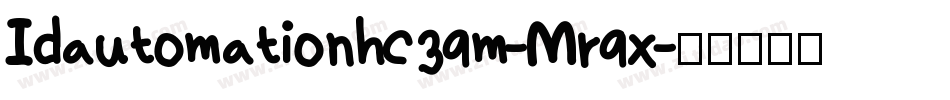 Idautomationhc39m-Mr9x字体转换